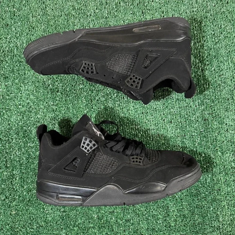 Air Jordan 4 Retro Black Cat Mens Sneakers Size 13 CU1110-010